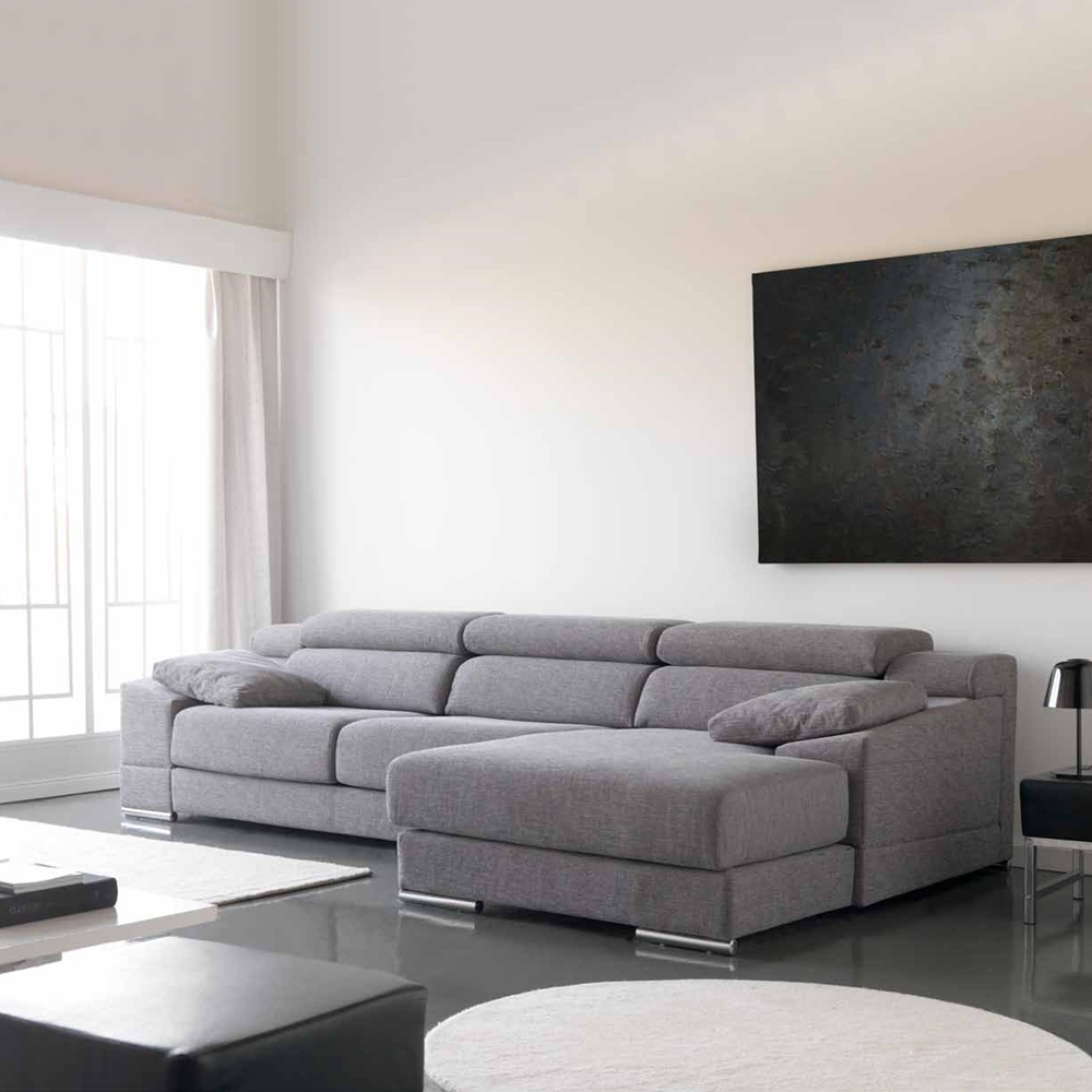 Gran sofá con posibilidad chaise-longue 4 plazas o 3 plazas configurable, modelo Estepona Schaflen