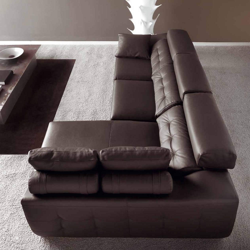 Sofa Estepona Luxe marrón cuero