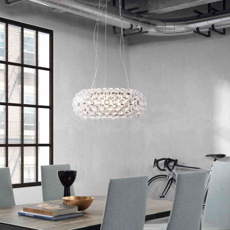 Lámpara techo de bolas acrílicas, modelo Estepona lamp 14 Lámpara de techo con bolas acrílicas